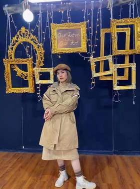 丽迪莎W4020中长棉衣