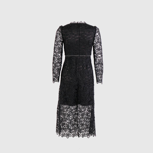 蕾丝珠边长袖连衣裙 商品图3