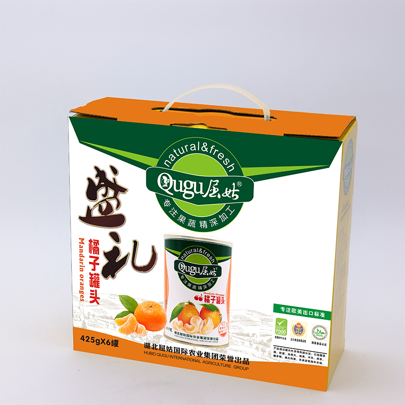 屈姑橘子罐头425g*6