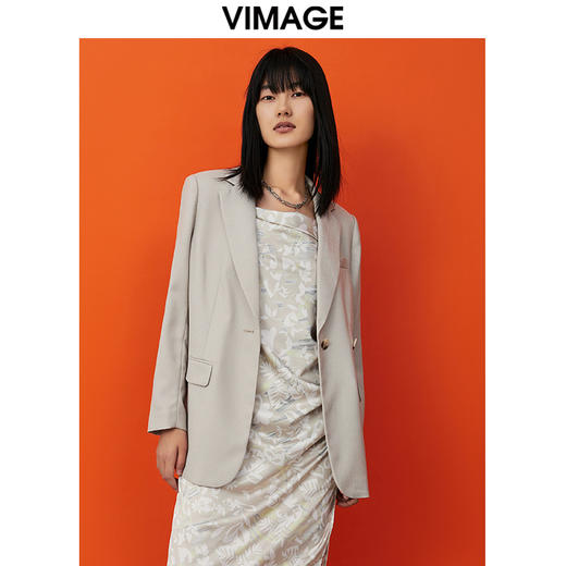 VIMAGE纬漫纪春季新款帅气通勤职业西装外套V1703309 商品图4