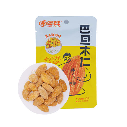疆果果 咖喱味巴旦木仁 45g*5  新疆 商品图0