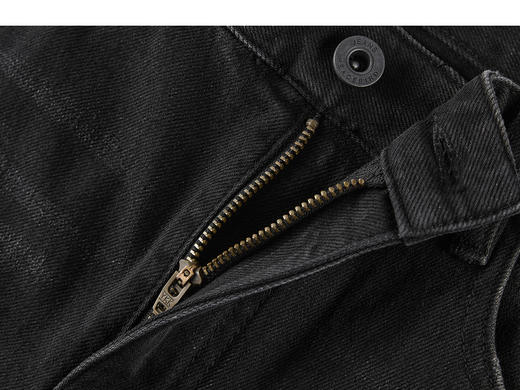 太平鸟男装 2022年春季新款黑色紧身牛仔裤B2HAC1A01 商品图3