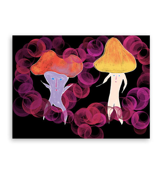 light on『蘑菇人』｜A4插画 商品图0