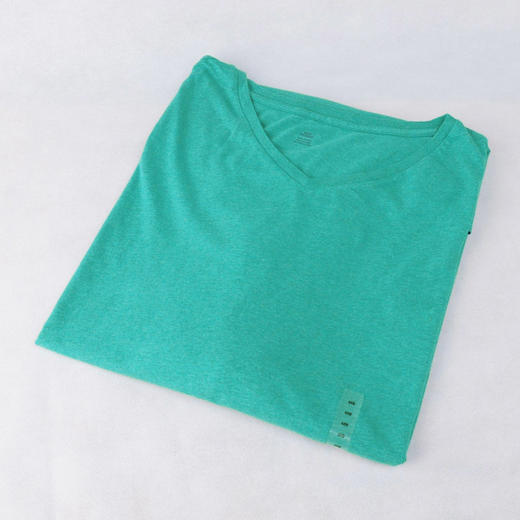 美式休闲 简约百搭 胸前小马标 纯棉V领短袖T恤 加肥加大 特惠 PT-49 商品图3