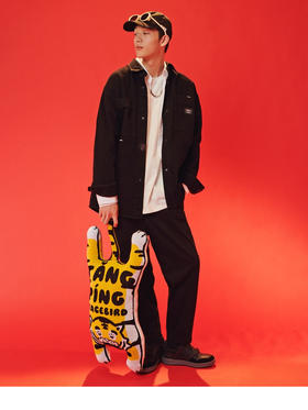 太平鸟男装 外穿式衬衫小老虎时尚潮流B2CHC1124