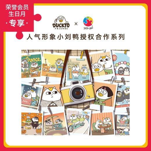 500片 平面拼图 塑料拼图 H2554 人气形象小刘鸭- 相片墙 商品图0