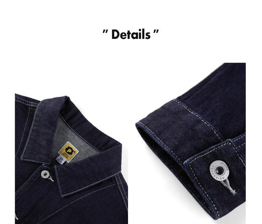 太平鸟男装 春季新款明线休闲牛仔夹克潮B2BJC1120 商品图2