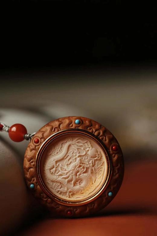 龙行天下°运转乾坤老山檀香挂件 商品图2