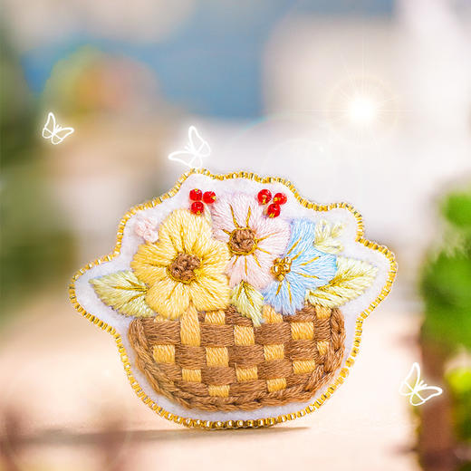 【轻法绣】「灰姑娘」、「海的女儿」、「小红帽」刺绣胸针材料包 商品图3