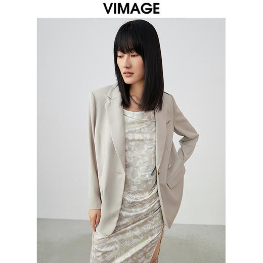 VIMAGE纬漫纪春季新款帅气通勤职业西装外套V1703309 商品图1