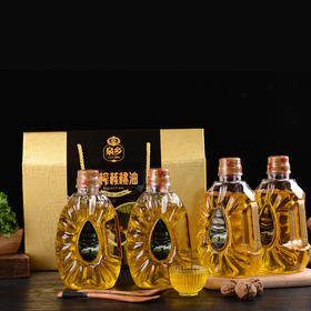 云南玉溪泉乡老磨坊 冷榨核桃油(礼盒塑料瓶) 750ml*4 包邮
