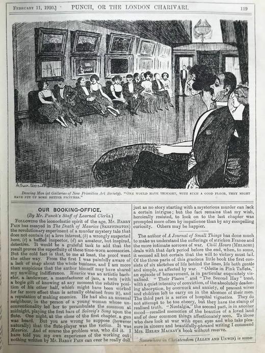 1920年1-6月 英国讽刺漫画杂志《笨拙》 数百幅插图 漆布精装16开 商品图11