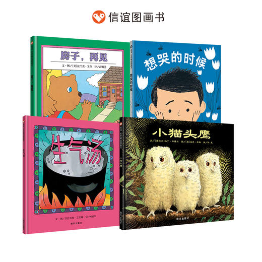信谊 情绪管理套装4册：房子再见+想哭的时候+生气汤+小猫头鹰 商品图0