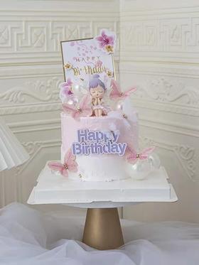 【芭蕾小公主】叮当CAKE爆款生日蛋糕-鲜果奶油蛋糕