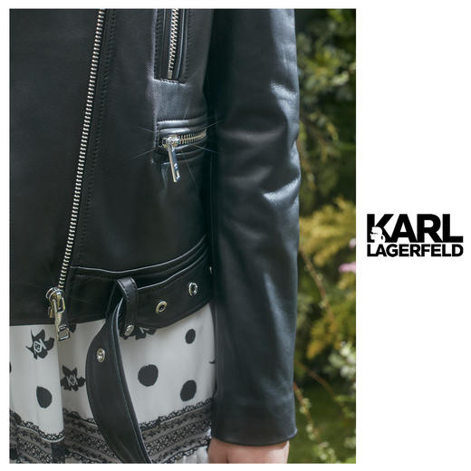 KARL LAGERFELD老佛爷  经典机车女式皮衣 【瑕疵看图】 商品图2