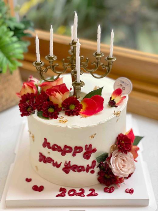 鲜花烛台奶油蛋糕 下单前请仔细阅读商品详情 商品图0