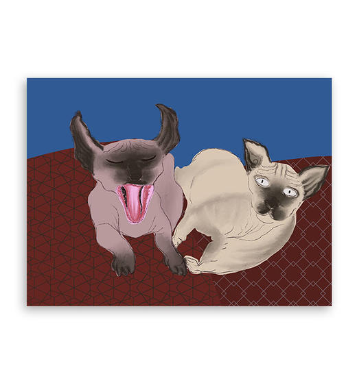 light on『呵欠』｜A4插画 商品图0