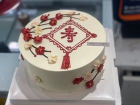 贺寿中国结手绘蛋糕