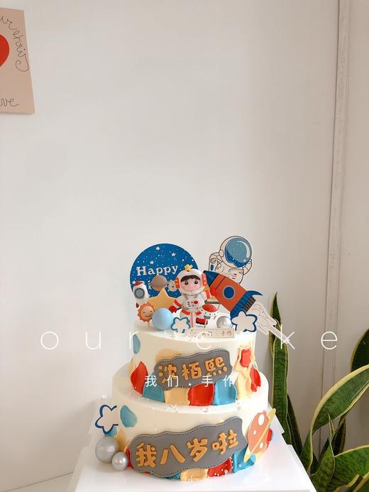 双层航天宇航员蛋糕-低糖处理无添加 商品图3