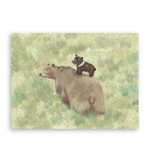 light on『跟妈妈一起』｜A4插画 商品图0