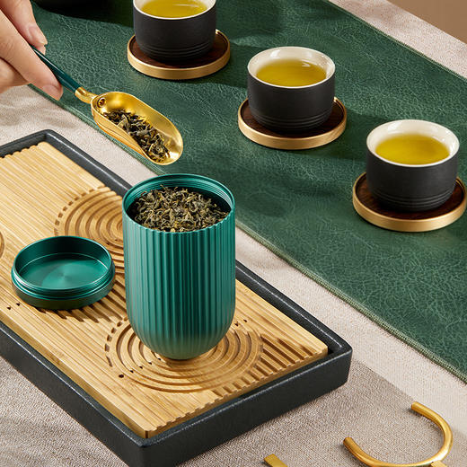 素上便携式茶叶罐 商品图1