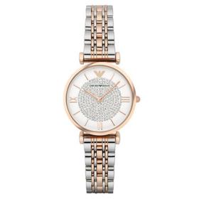 Emporio Armani/安普里奥阿玛尼满天星手表 佟丽娅明星同款 钢质表带时尚休闲石英女士腕表 AR1926