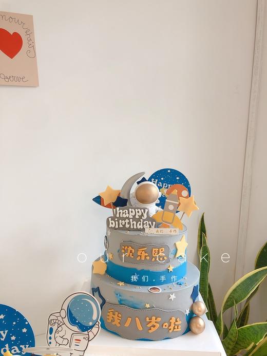 双层航天宇航员蛋糕-低糖处理无添加 商品图5