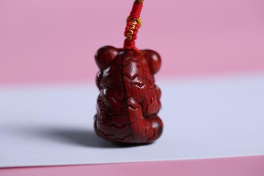 GJXJ0190°招财萌虎紫檀挂件 商品图3