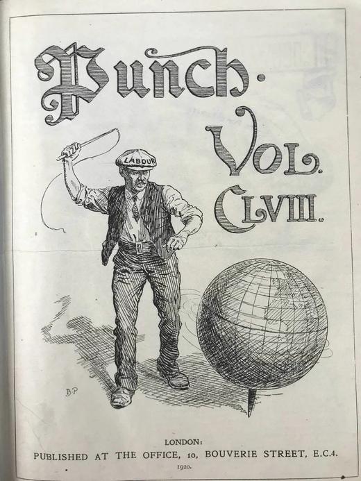 1920年1-6月 英国讽刺漫画杂志《笨拙》 数百幅插图 漆布精装16开 商品图2