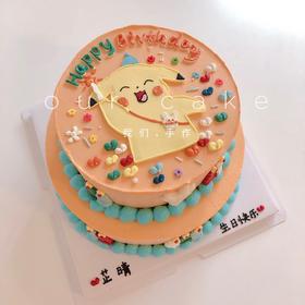 神奇宝贝皮卡丘双层手绘蛋糕-低糖处理无添加