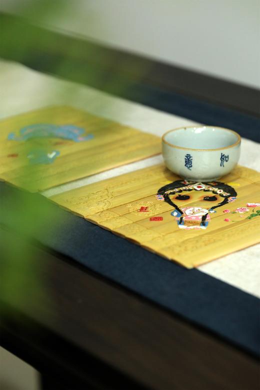 °《国粹京剧人物》 楠竹 艺术垫隔热垫 商品图1