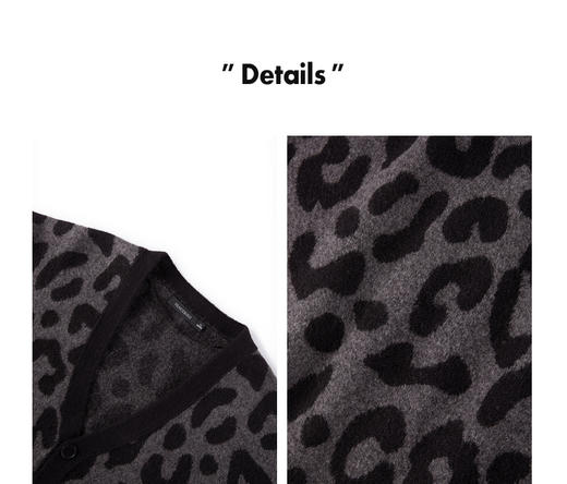 太平鸟男装 2022春季新款虎纹时尚毛开衫男B2EAC1131 商品图2