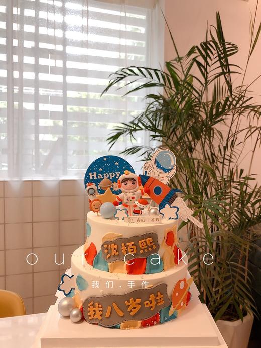 双层航天宇航员蛋糕-低糖处理无添加 商品图1