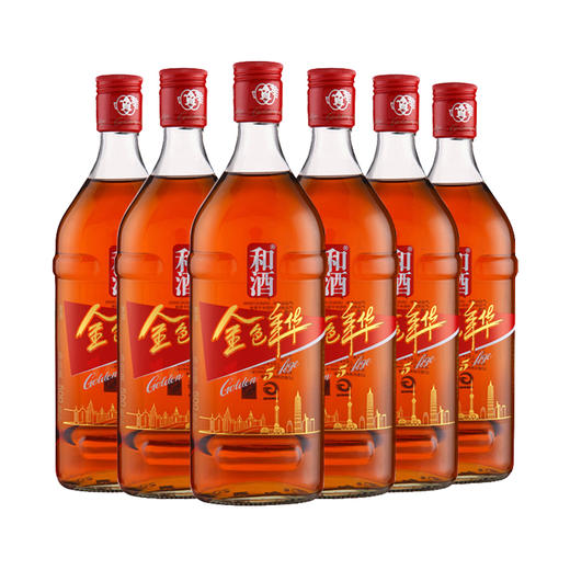 和酒 金色年华五年陈500ml*6瓶 整箱 黄酒 老酒 米酒 和酒 金色年华 5年陈 黄酒 商品图0