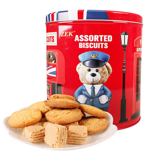 【送面子】330g*2 ZEK英伦小熊饼干礼盒  送礼必备 商品图0