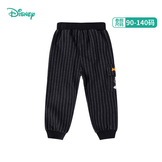 迪士尼童装男童米奇系列保暖春秋洋气裤子休闲长裤 商品图5