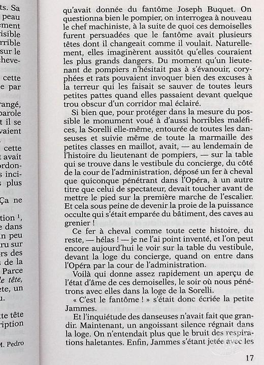 预售 【中商原版】【法国法文版】加斯东 勒鲁 歌剧魅影 法文原版 Le fantme de lOpéra Gaston Leroux 法文文学 商品图5