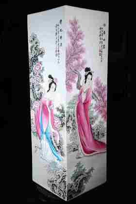 曹细毛：四大美女四方镶器