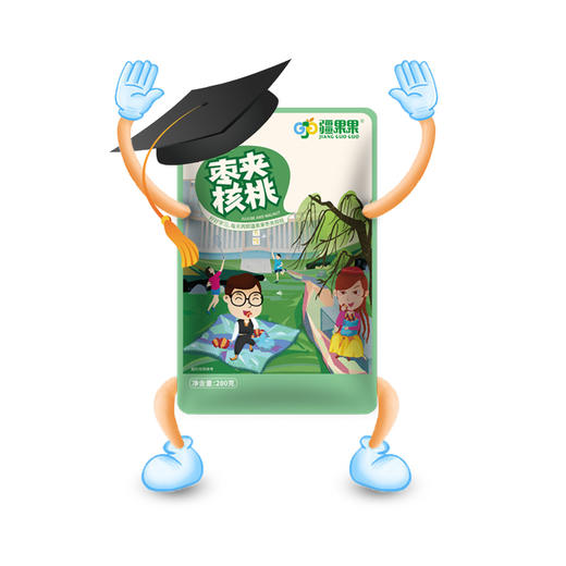 疆果果 枣夹核桃(学生装) 280g 新疆 商品图3