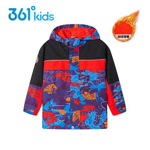 小361男童梭织加厚外套儿童加绒外衣2022虎年新款k52213605-1/2 商品图1