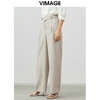 VIMAGE纬漫纪春季新款修身显瘦百搭高腰直筒西装裤子休闲裤V1705307 商品缩略图3
