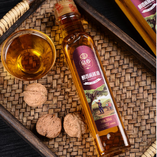 云南玉溪 泉乡老磨坊 浓香核桃油（烧烤油碟调味专用)包邮 商品图5