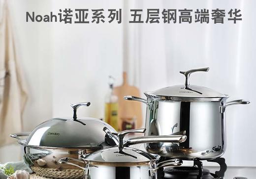 德国Daeden/戴德18-10不锈钢炒锅汤锅炖锅五层钢家用电磁炉通用 商品图0