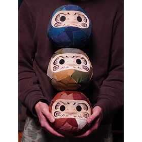 西亓好物/复古军布达摩陶瓷摆件