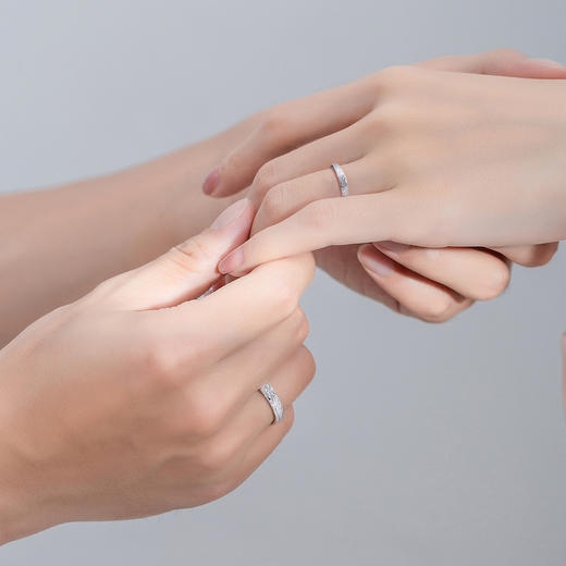 IU999足银时光印记戒指送女友闺蜜节日生日礼物 商品图3