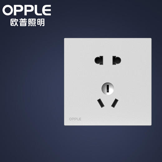 欧普（OPPLE）无边框开关插座W17悦歆星空灰面板墙壁暗装一开5五孔多孔86型USB大面板 商品图2