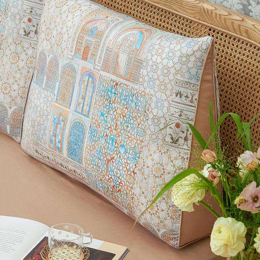 摩洛哥系列床头双人护腰大靠枕 商品图2