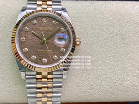 NOOB Factory 劳力士Rolex原版开模3235自动机械机芯日志型系列126233日志型腕表，直径41和36MM，厚度11.7MM，研发耗时一年，原版1比1开模。