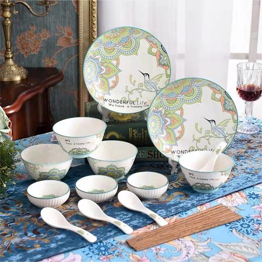 尚陵陶瓷 楼兰餐具17头 商品图3