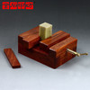 金石印坊精品花梨木方形篆刻印床 圆形篆刻印床  YCM-4 篆刻器具印床刻印工具 商品缩略图1